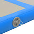 Inflatable Gymnastics Mat with Pump 600x100x10 cm PVC Blue