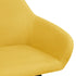 Dining Chairs 2 pcs Yellow Fabric