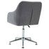 Swivel Dining Chairs 2 pcs Light Grey Fabric