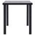 Dining Table Black and Concrete Grey 140x70x75 cm MDF