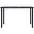 Dining Table Black and Concrete Grey 160x80x75 cm MDF
