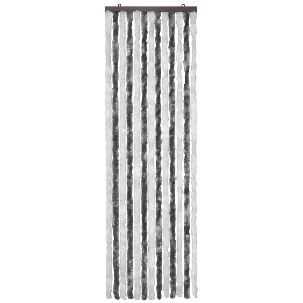 Insect Curtain Grey and White 56x185 cm Chenille