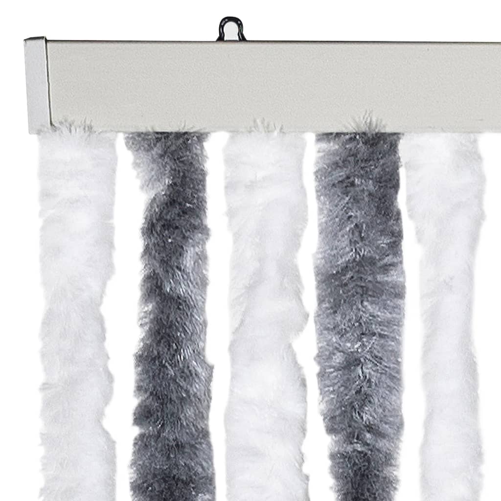 Insect Curtain Grey and White 56x185 cm Chenille