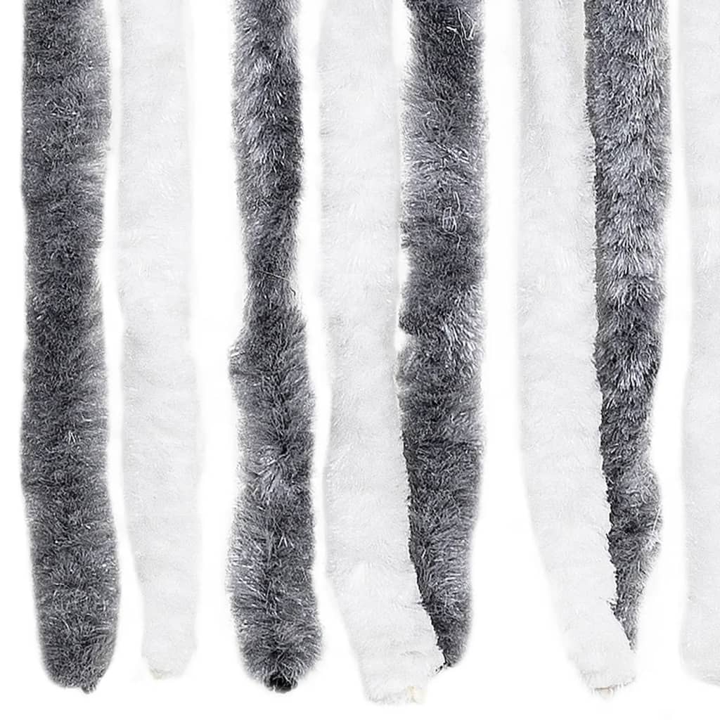 Insect Curtain Grey and White 56x185 cm Chenille