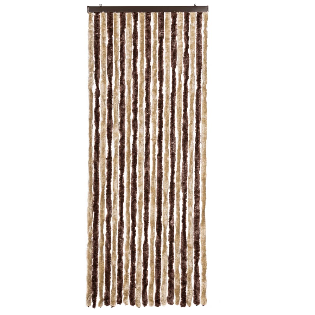 Insect Curtain Beige and Light Brown 56x185 cm Chenille