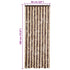 Insect Curtain Beige and Light Brown 56x185 cm Chenille