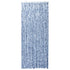 Insect Curtain Blue, White and Silver 90x220 cm Chenille