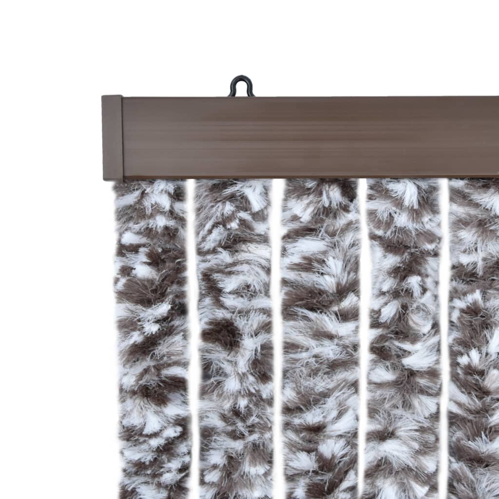 Insect Curtain Brown and Beige 100x220 cm Chenille