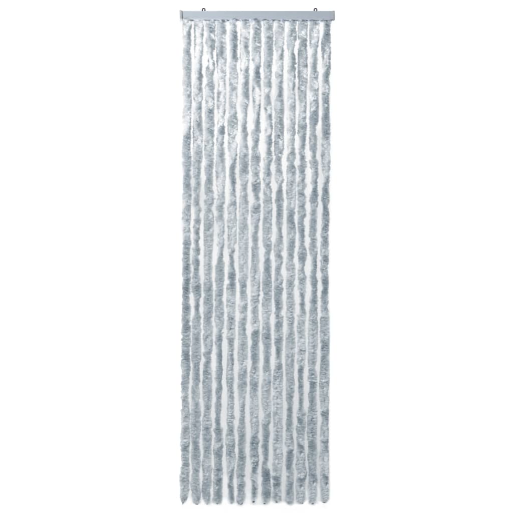 Insect Curtain White and Grey 56x185 cm Chenille