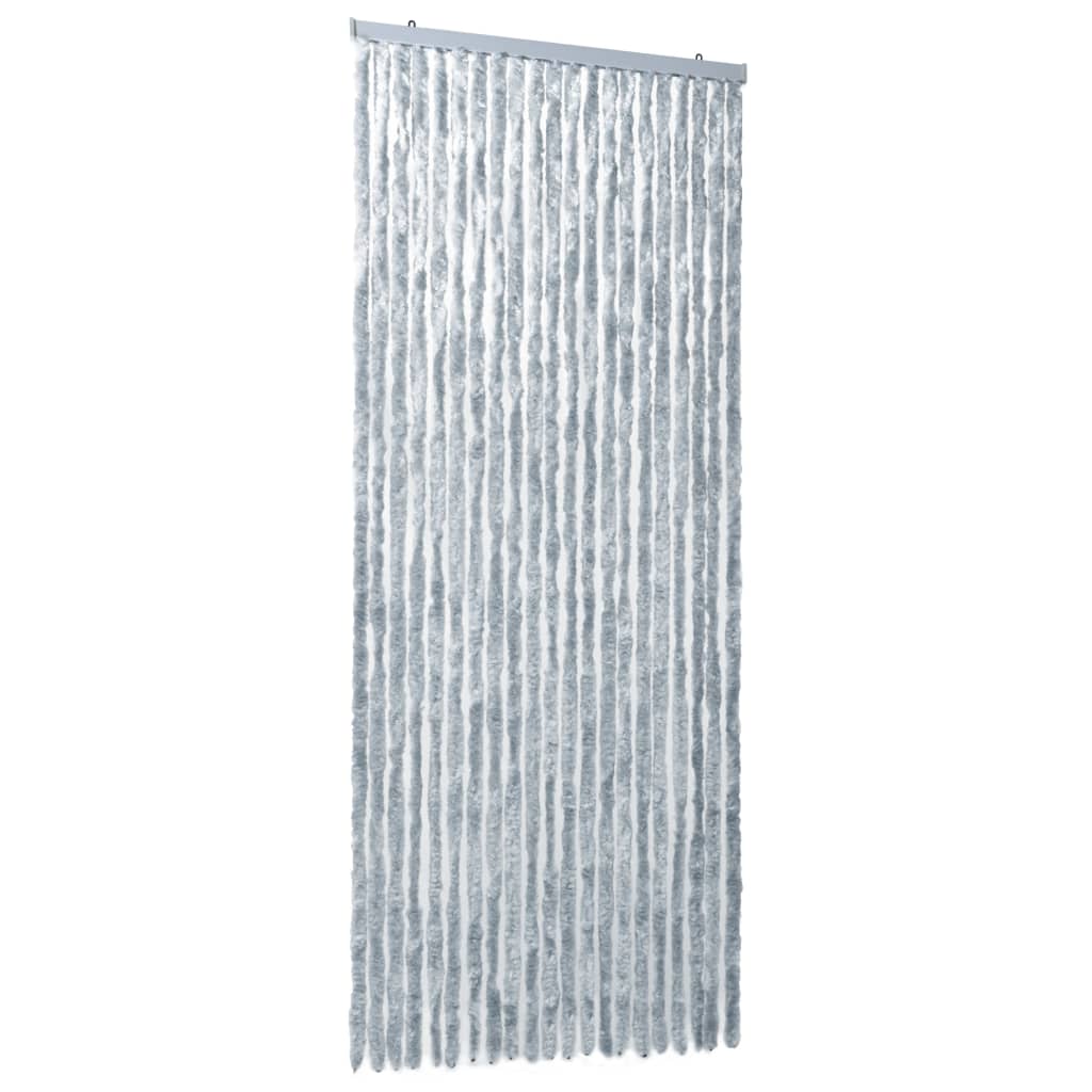 Insect Curtain White and Grey 90x220 cm Chenille