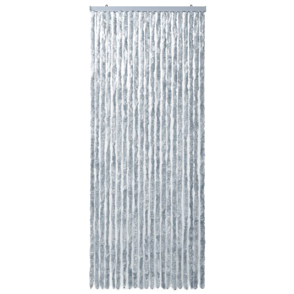 Insect Curtain White and Grey 90x220 cm Chenille