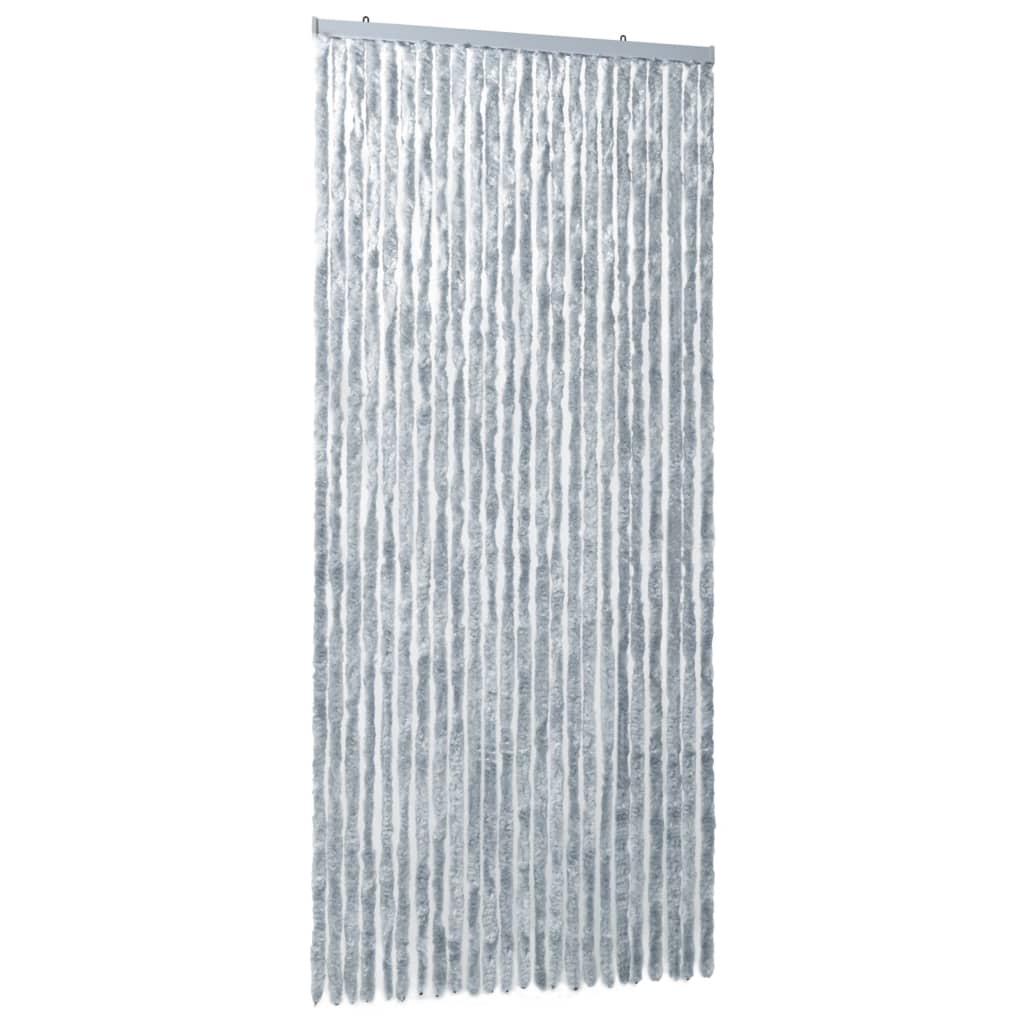 Insect Curtain White and Grey 100x220 cm Chenille