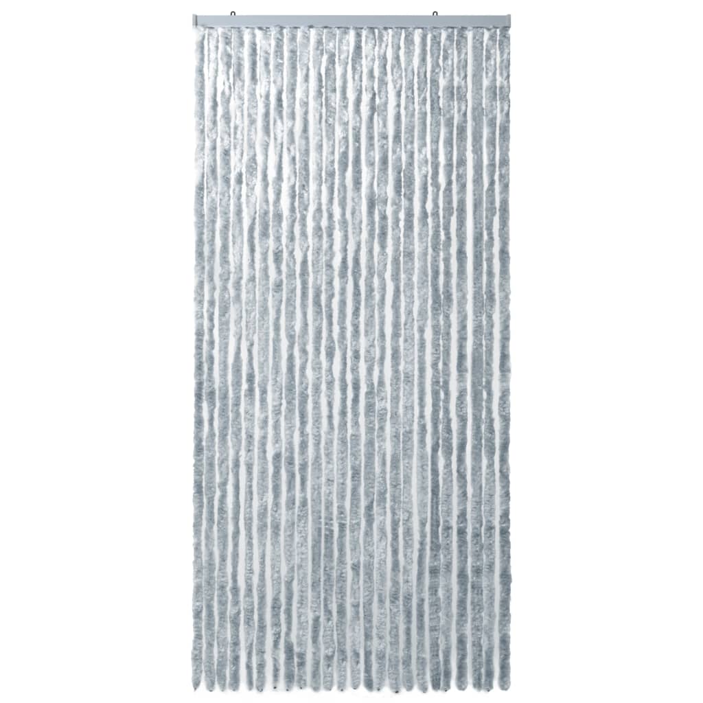 Insect Curtain White and Grey 100x220 cm Chenille