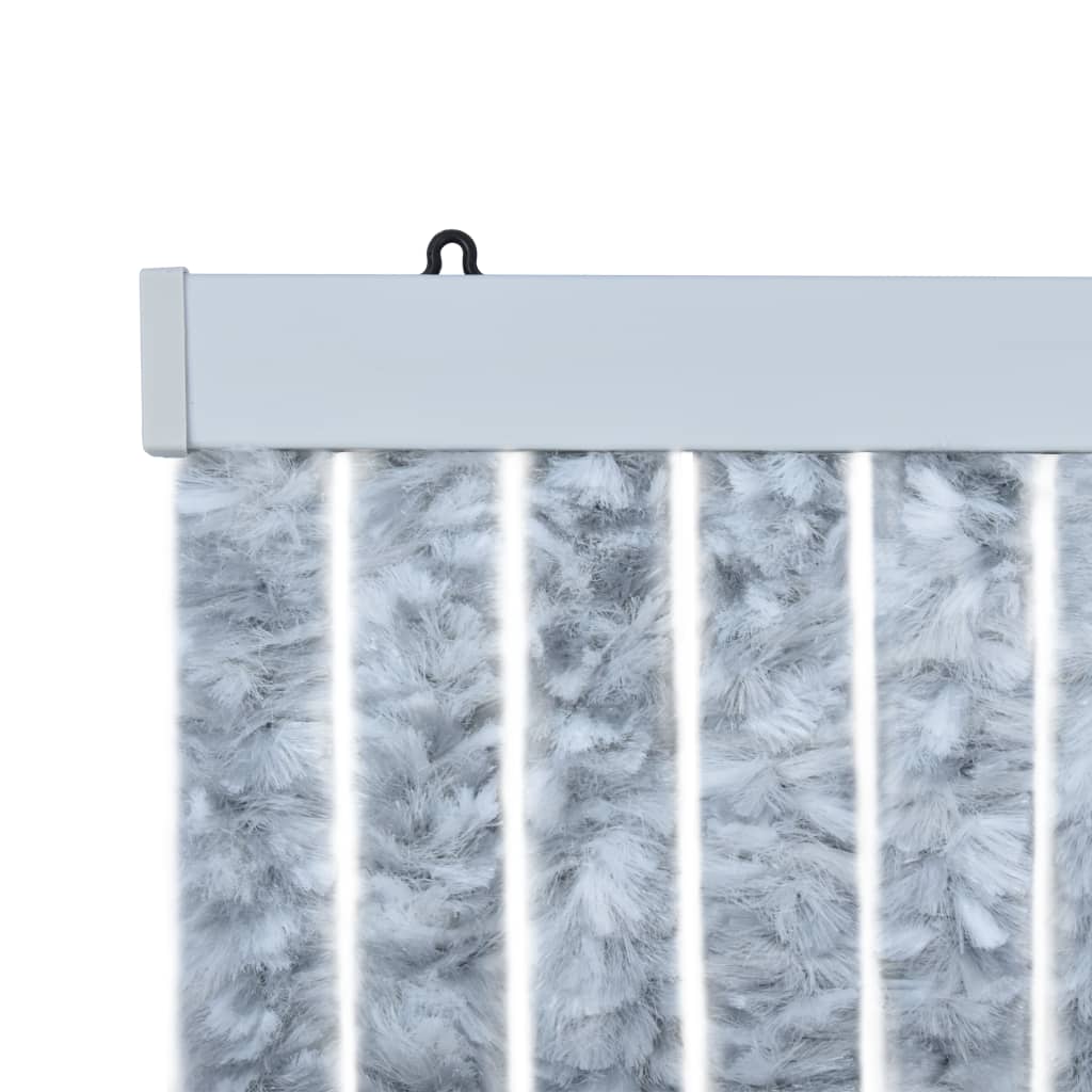 Insect Curtain White and Grey 100x220 cm Chenille