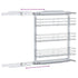 3-Tier Pull-out Kitchen Wire Basket Silver 47x15.5x55.5 cm