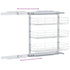 3-Tier Pull-out Kitchen Wire Basket Silver 47x25x56 cm