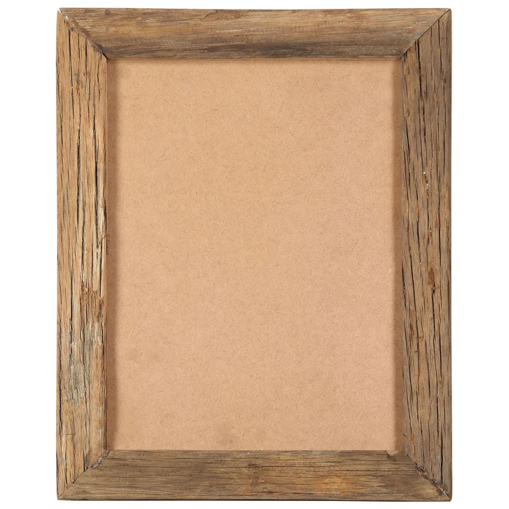 Photo Frames 2 pcs 34x40 cm Solid Reclaimed Wood and Glass