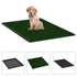 Pet Toilet with Tray & Faux Turf Green 64x51x3 cm WC