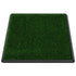 Pet Toilet with Tray & Faux Turf Green 76x51x3 cm WC