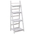 4-Tier Plant Stand White 43x33x113 cm Wood