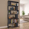 Book Cabinet/Room Divider High Gloss Grey 80x24x192 cm