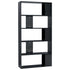 Book Cabinet/Room Divider High Gloss Black 80x24x159 cm