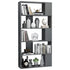 Book Cabinet/Room Divider High Gloss Grey 80x24x159 cm