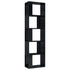 Book Cabinet/Room Divider High Gloss Black 45x24x159 cm Engineered Wood