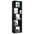 Book Cabinet/Room Divider High Gloss Black 45x24x159 cm Engineered Wood