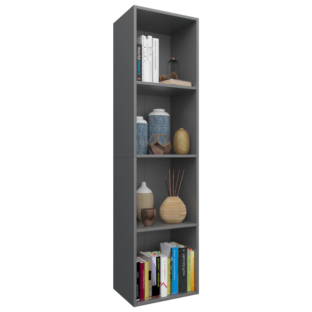 Book Cabinet/TV Cabinet Grey 36x30x143 cm Engineered Wood