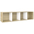 Book Cabinet/TV Cabinet White and Sonoma Oak 36x30x143 cm Engineered Wood