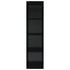 Book Cabinet/TV Cabinet High Gloss Black 36x30x143 cm Engineered Wood