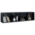 Book Cabinet/TV Cabinet High Gloss Black 36x30x143 cm Engineered Wood