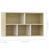 Book Cabinet/Sideboard White and Sonoma Oak 50x25x80 cm Engineered Wood