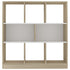 Book Cabinet White and Sonoma Oak 97.5x29.5x100 cm Engineered Wood