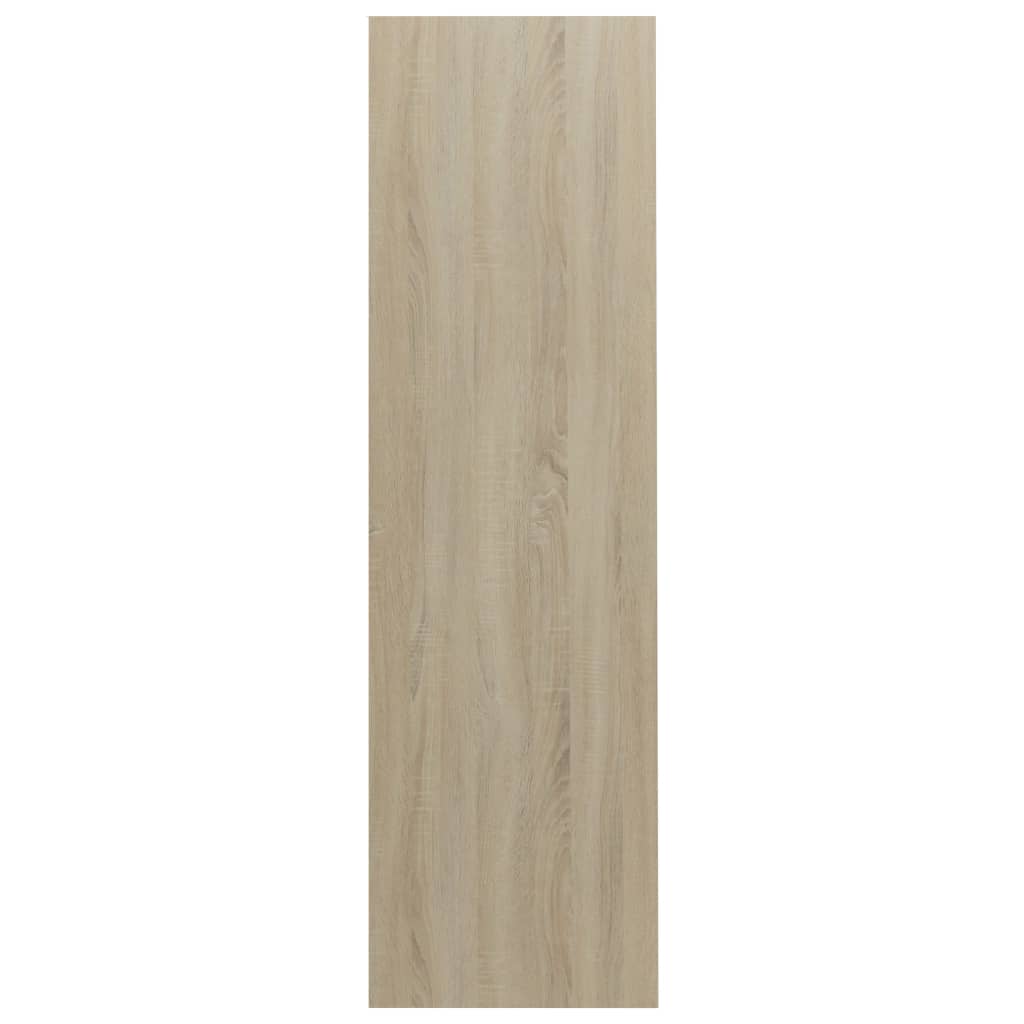 Book Cabinet White and Sonoma Oak 97.5x29.5x100 cm Engineered Wood