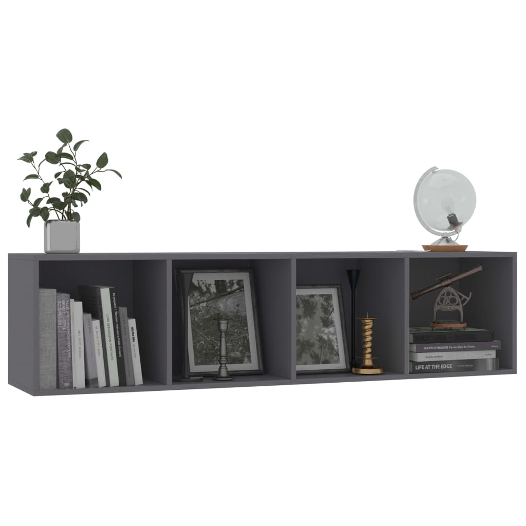 Book Cabinet/TV Cabinet Grey 143x30x36 cm