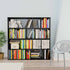 Room Divider/Book Cabinet Black 110x24x110 cm Engineered Wood