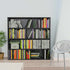 Room Divider/Book Cabinet High Gloss Black 110x24x110 cm Engineered Wood