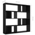 Room Divider/Book Cabinet High Gloss Black 110x24x110 cm Engineered Wood