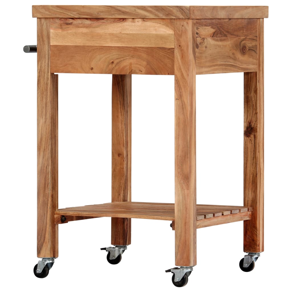 Kitchen Trolley 58x58x89 cm Solid Acacia Wood