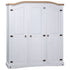 Wardrobe Mexican Pine Corona Range 3 Doors White