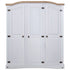 Wardrobe Mexican Pine Corona Range 3 Doors White