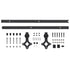 Sliding Door SKIEN Hardware Kit 183 cm Steel Black