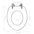 WC Toilet Seats 2 pcs with Soft Close Lids MDF Porcelain Design