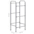 Storage Shelf for 3 Crates Silver 50x33x116 cm Steel