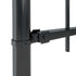 Garden Fence with Spear Top Steel 11.9 m Black