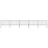 Garden Fence with Hoop Top Steel 8.5 m Black
