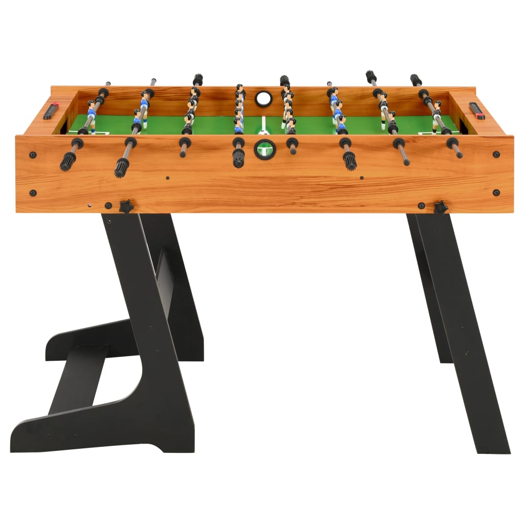 Folding Football Table 121x61x80 cm Light Brown