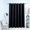 Blackout Curtain with Metal Rings Black 290x245 cm